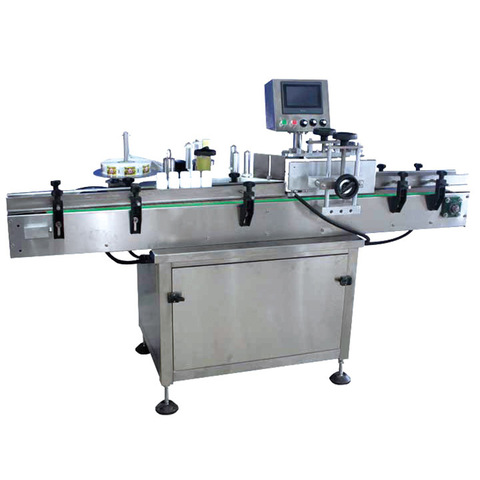 Hatalmas termelékenységű forgó típusú OPP címkézőgép különböző méretű, kerek lapos kisállat PP HDPE palackokhoz 