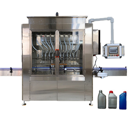 Automatikus lineáris dugattyú / dugattyú sütőolaj / étolaj / olívaolaj töltő sapka címkéző gép 