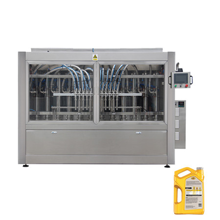 Automatikus 3L-10L nagy palackos vízolaj mosás feltöltése sapkás címkéző csomagoló berendezés gép 